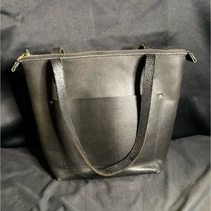 Portland leather goods medium zippered tote